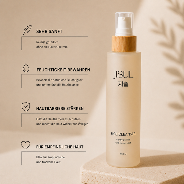 JISUL Rice Cleanser – koreanischer Gesichtsreiniger mit Reiskleie – Bild 7
